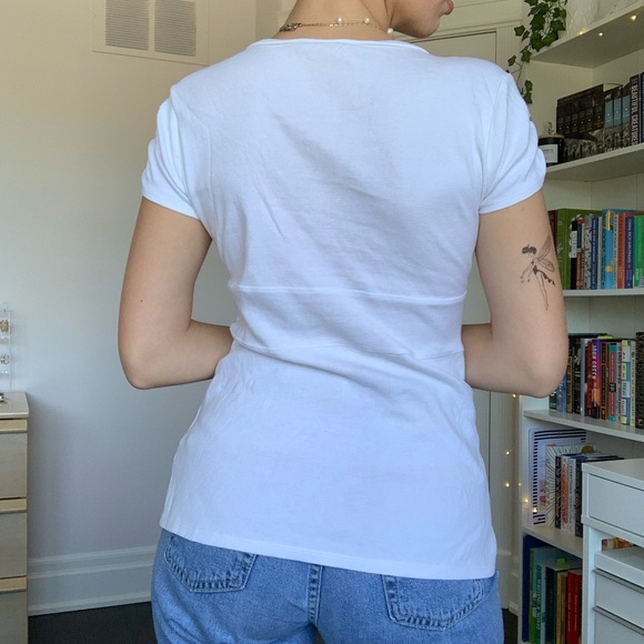 SOLD- RW&CO white tshirt - Picture 3 of 4